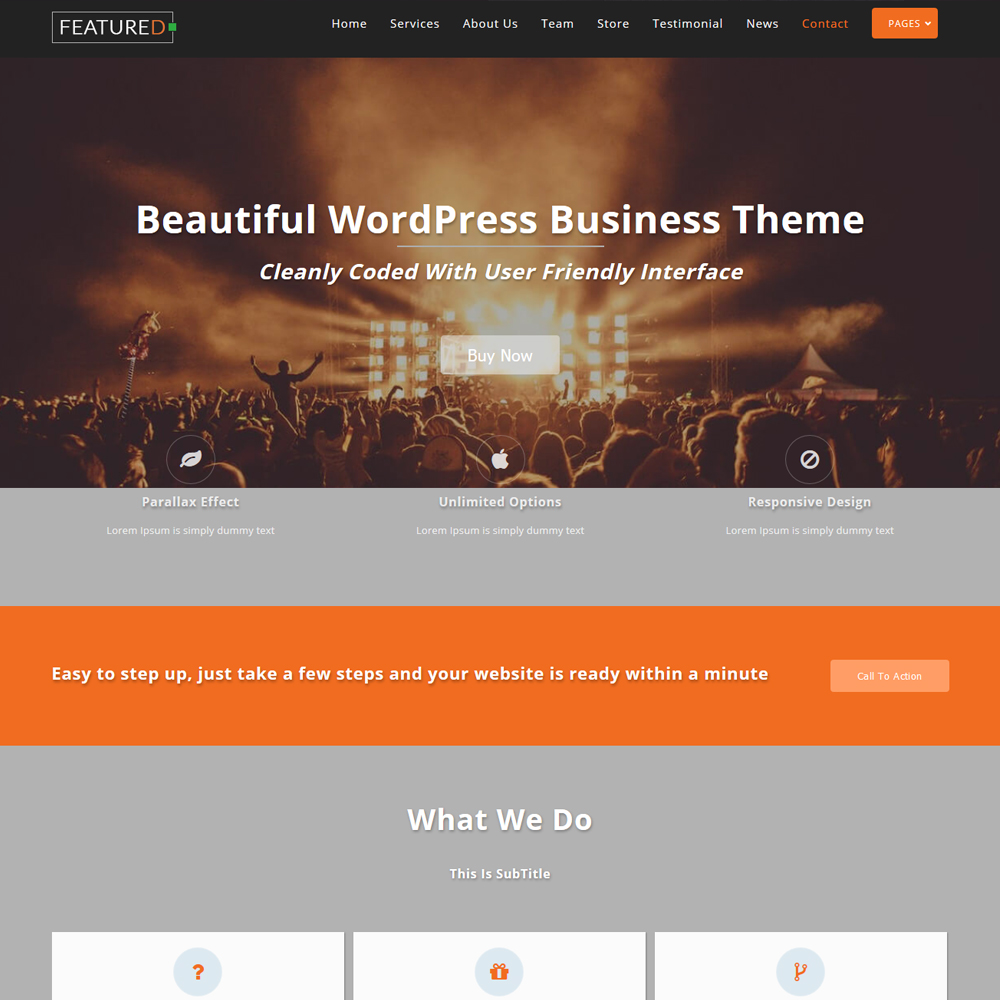 Featuredlite – Beautiful Business Website