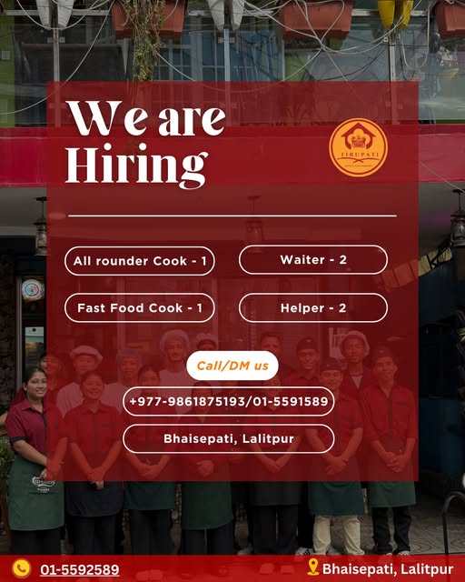 Join team at Tirupati Café & Restaurant!
