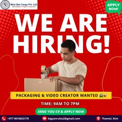 We’re looking for a Packaging & Video Creator